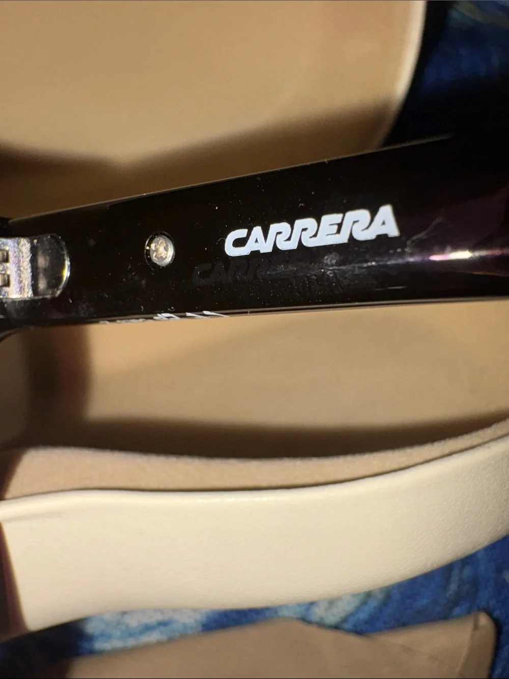 Carrera Black Polarized Rectangular Sunglasses